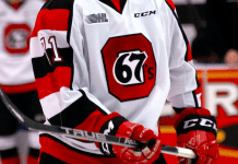 Ottawa picks up six points over the weekend while Barrie goes 2 for 3; Brantford still in the lead