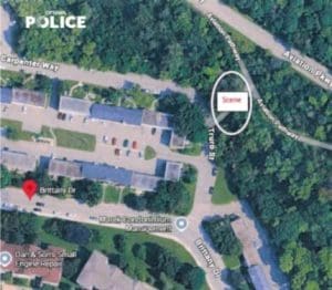 A map from the OPS that shows the neighbourhood of Truro Street and Carpenter Way, where they say a sexual assault occurred on July 28. 