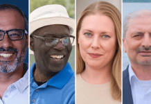 Ward 4 candidates focus on safety, roads, growth and affordability Barrie Ward 4 council candidates Arif Khan, Patrick Harriott-Stewart, Lori Galeazza and Iradat Ahmad (left to right).